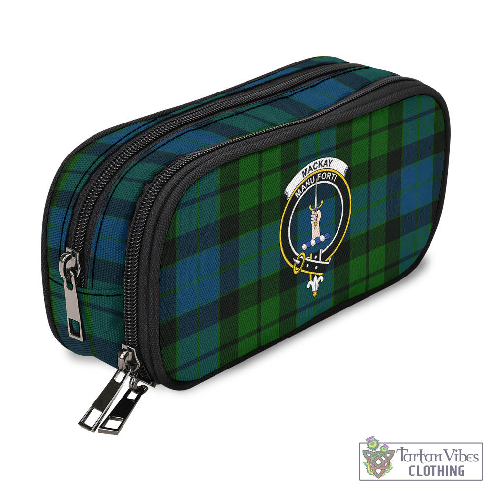 Tartan Vibes Clothing MacKay Modern Tartan Pen and Pencil Case with Family Crest