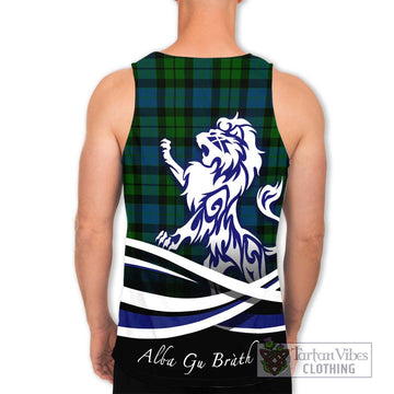 MacKay (McKay) Tartan Men's Tank Top with Alba Gu Brath Regal Lion Emblem - Tartanvibesclothing Shop