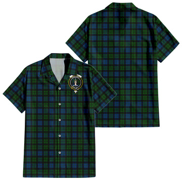 MacKay (McKay) Tartan Hawaiian Shirt with Family Crest