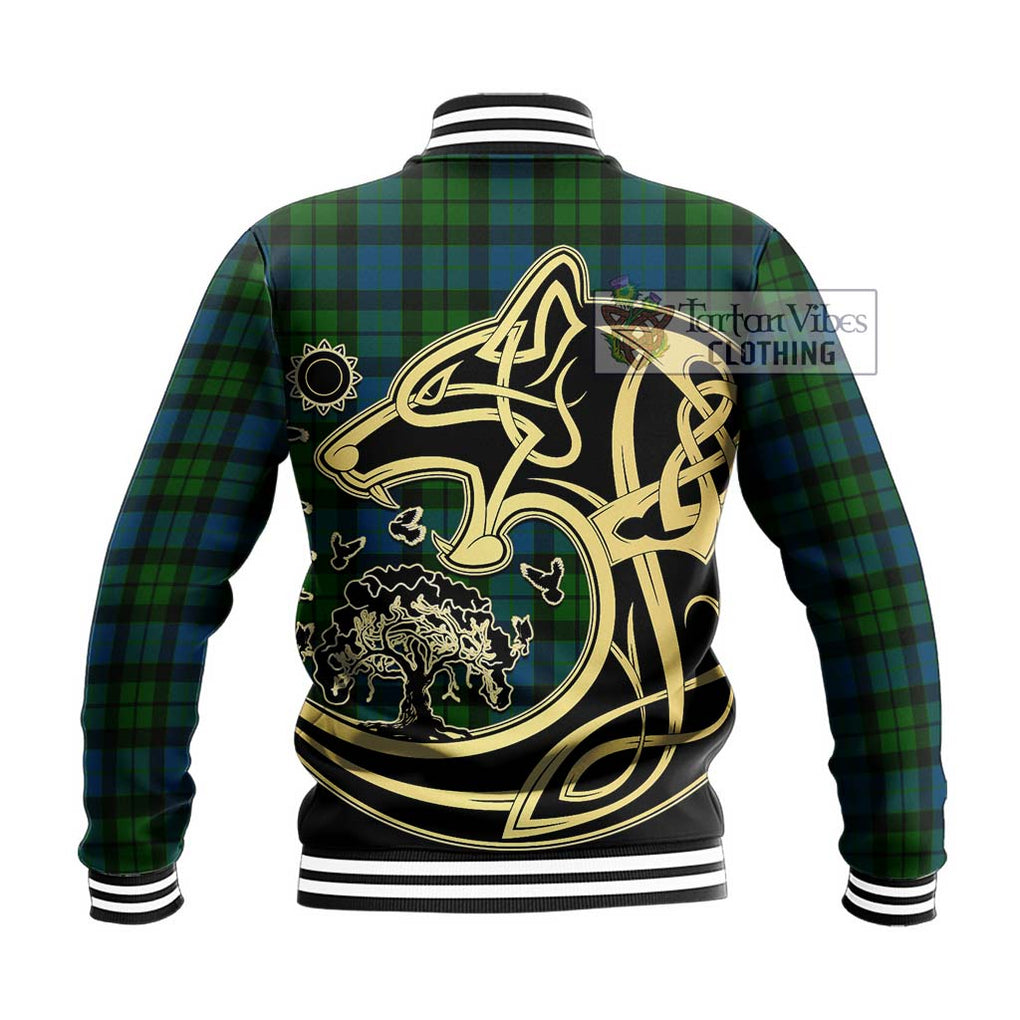 MacKay (McKay) Tartan Baseball Jacket with Family Crest Celtic Wolf Style - Tartan Vibes Clothing