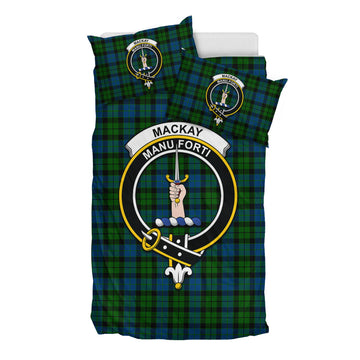 MacKay (McKay) Tartan Bedding Set with Family Crest