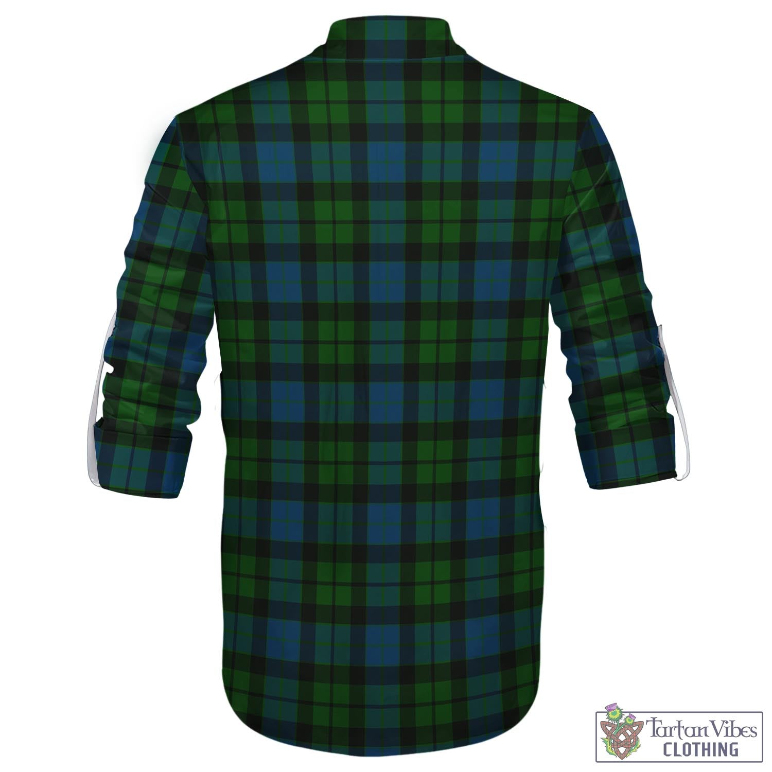 Tartan Vibes Clothing MacKay Modern Tartan Men's Scottish Traditional Jacobite Ghillie Kilt Shirt