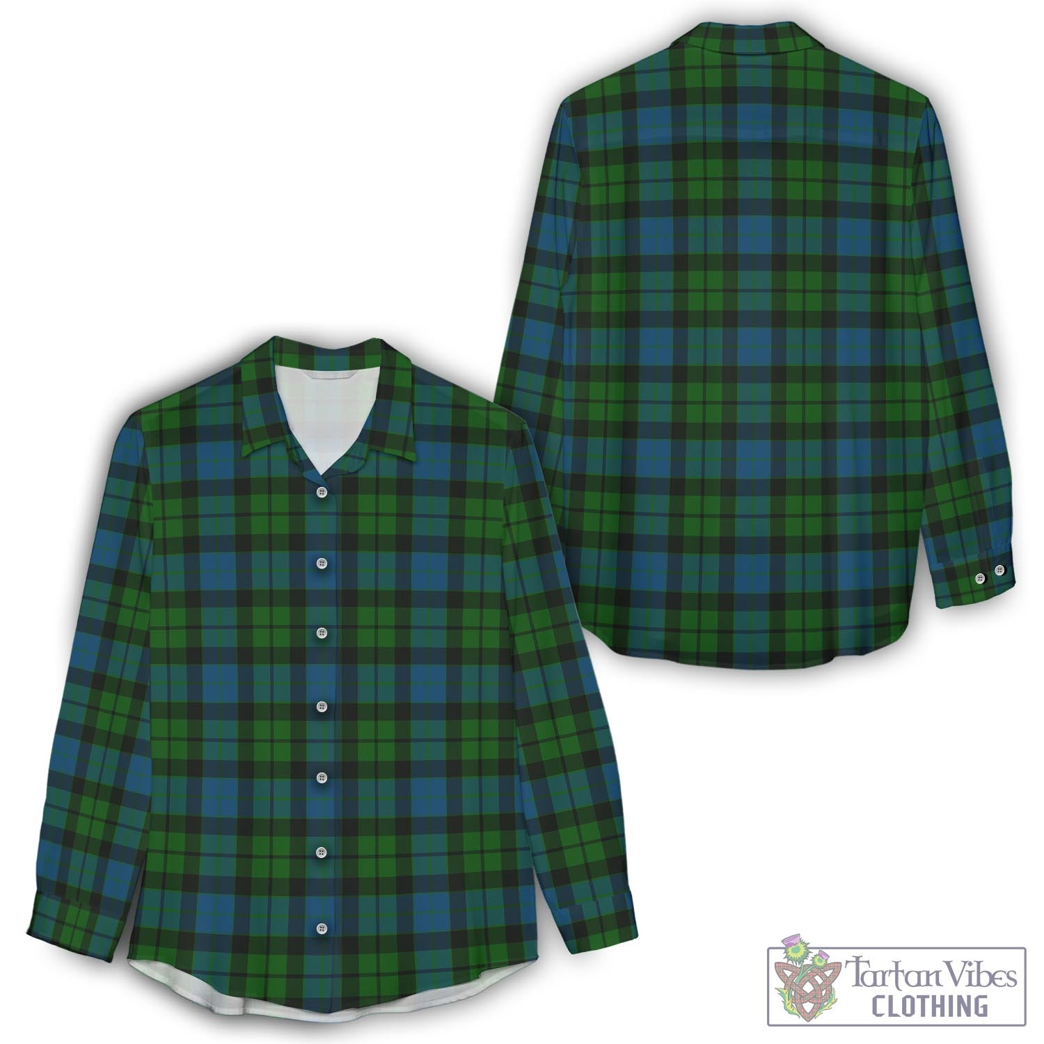 MacKay Modern Tartan Womens Casual Shirt