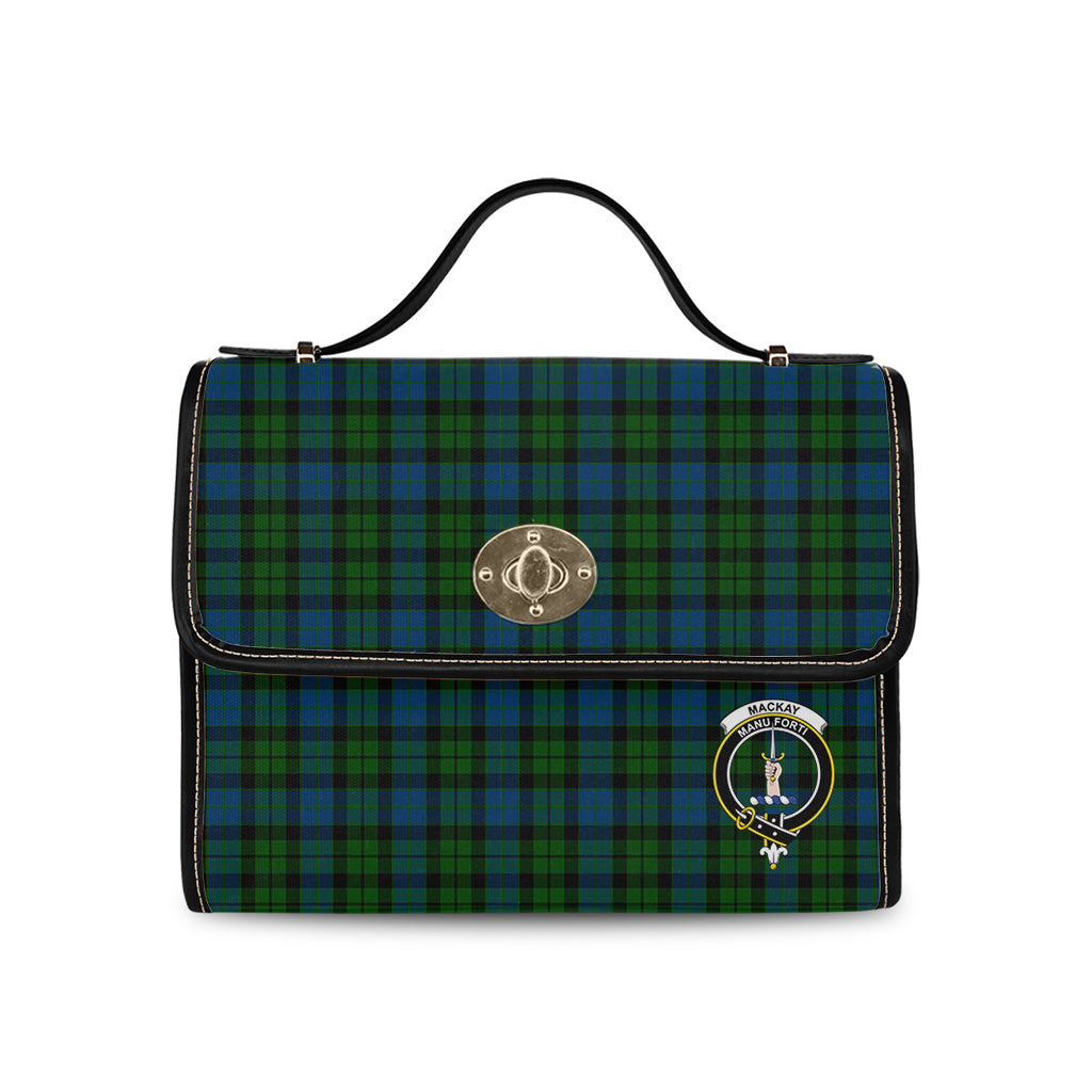 mackay-modern-tartan-leather-strap-waterproof-canvas-bag-with-family-crest