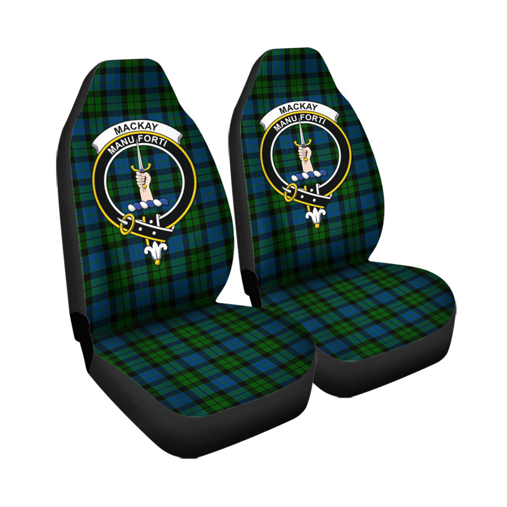 MacKay Modern Tartan Car Seat Cover with Family Crest - Tartanvibesclothing