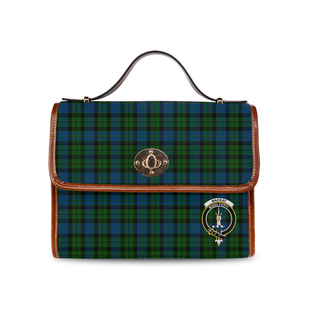mackay-modern-tartan-leather-strap-waterproof-canvas-bag-with-family-crest