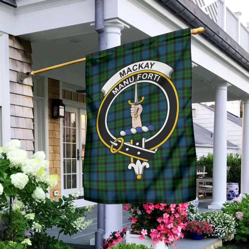 MacKay (McKay) Tartan Flag with Family Crest - Tartan Vibes Clothing