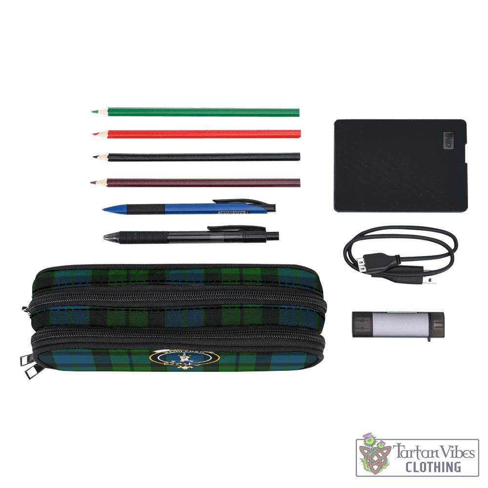 Tartan Vibes Clothing MacKay Modern Tartan Pen and Pencil Case with Family Crest