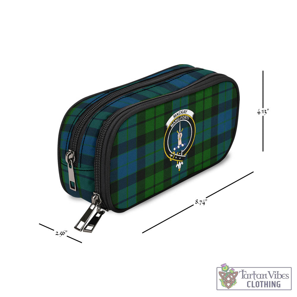 Tartan Vibes Clothing MacKay Modern Tartan Pen and Pencil Case with Family Crest