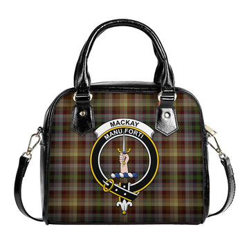 MacKay of Strathnaver Tartan Shoulder Handbags with Family Crest