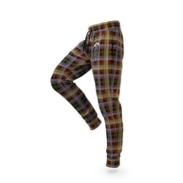 MacKay of Strathnaver Tartan Joggers Pants with Family Crest