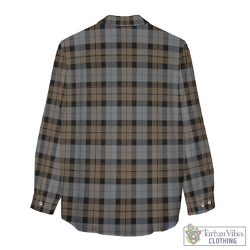 MacKay Weathered Tartan Womens Casual Shirt with Family Crest