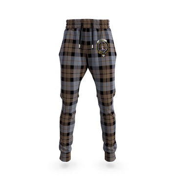 MacKay Weathered Tartan Joggers Pants with Family Crest