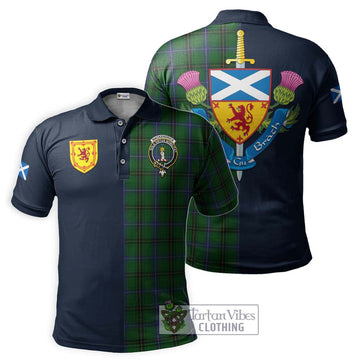 MacKendrick (McKendrick) Tartan Polo Shirt Alba with Scottish Lion Royal Arm Half Style Kid - Tartan Vibes Clothing