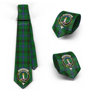 MacKendrick Tartan Classic Necktie with Family Crest