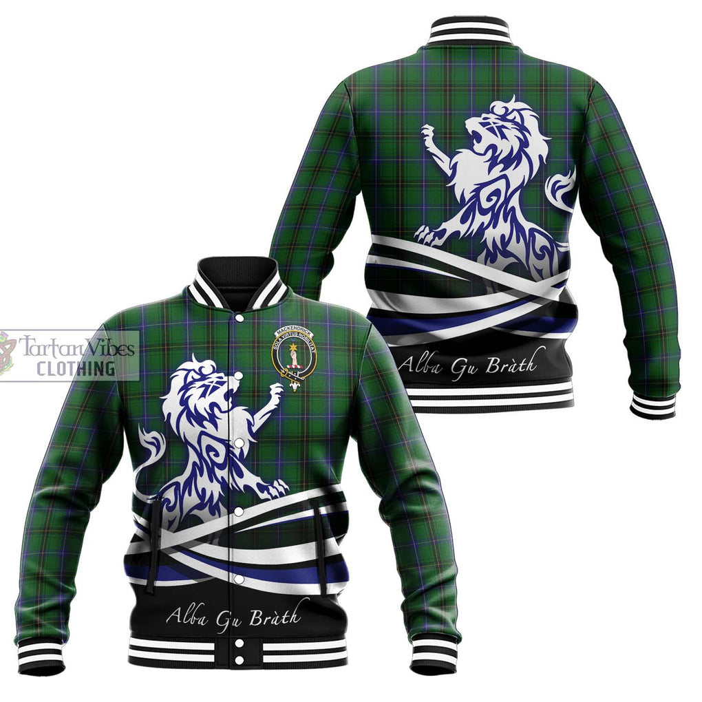 MacKendrick (McKendrick) Tartan Baseball Jacket with Alba Gu Brath Regal Lion Emblem Unisex - Tartan Vibes Clothing