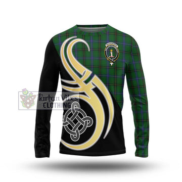 MacKendrick (McKendrick) Tartan Long Sleeve T-Shirt with Family Crest and Celtic Symbol Style Unisex - Tartan Vibes Clothing