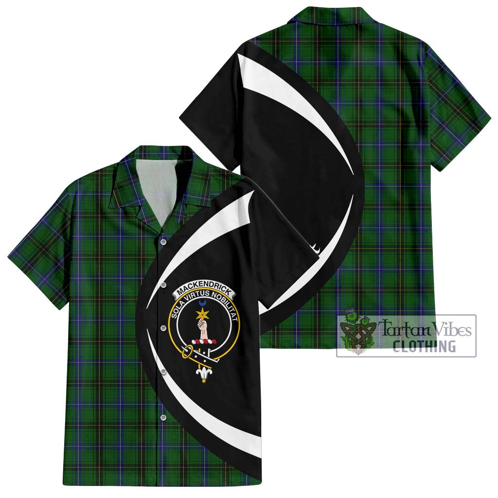 MacKendrick (McKendrick) Tartan Hawaiian Shirt with Family Crest Circle Style Kid - Tartan Vibes Clothing