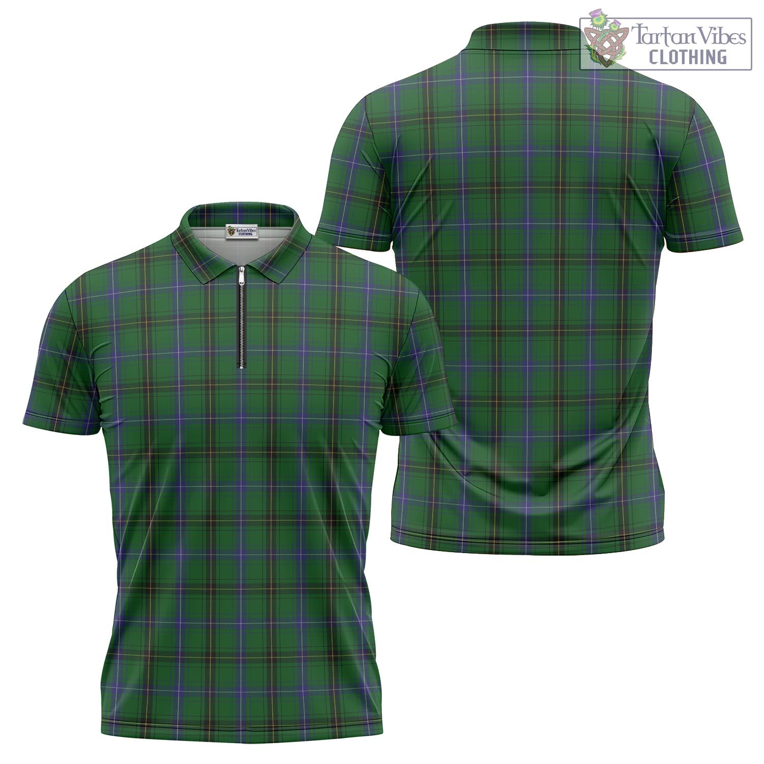MacKendrick (McKendrick) Tartan Zipper Polo Shirt Unisex - Tartan Vibes Clothing