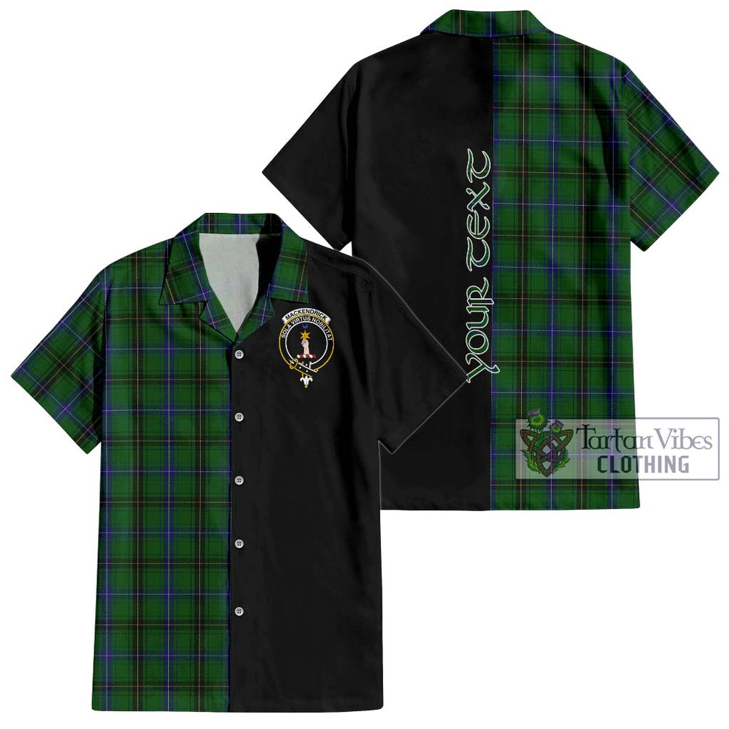 MacKendrick (McKendrick) Tartan Hawaiian Shirt with Family Crest and Half Of Me Style Kid - Tartan Vibes Clothing