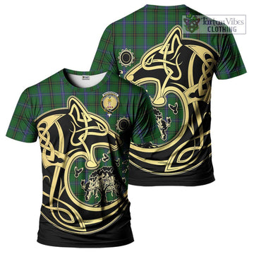 MacKendrick (McKendrick) Tartan T-Shirt with Family Crest Celtic Wolf Style Kid's Shirt - Tartan Vibes Clothing