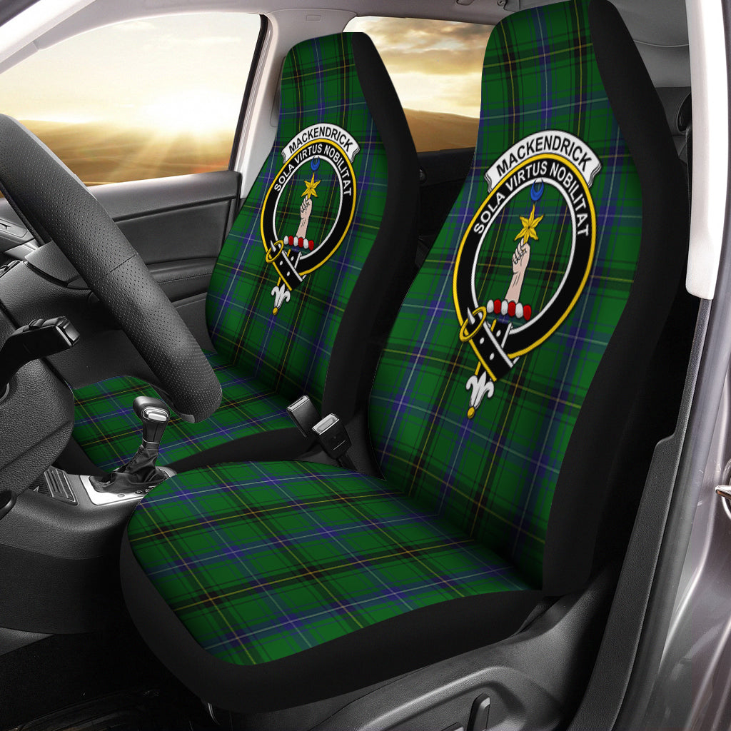 MacKendrick (McKendrick) Tartan Car Seat Cover with Family Crest One Size - Tartan Vibes Clothing