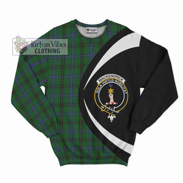 MacKendrick (McKendrick) Tartan Sweatshirt with Family Crest Circle Style Unisex - Tartan Vibes Clothing