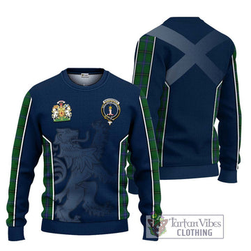 MacKendrick (McKendrick) Tartan Ugly Sweater with Family Crest and Lion Rampant Vibes Sport Style Unisex - Tartan Vibes Clothing