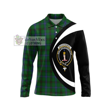 MacKendrick (McKendrick) Tartan Long Sleeve Polo Shirt with Family Crest Circle Style Unisex - Tartan Vibes Clothing