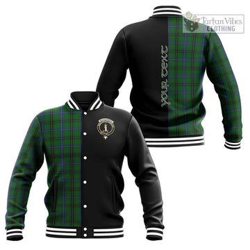 MacKendrick (McKendrick) Tartan Baseball Jacket with Family Crest and Half Of Me Style Unisex - Tartan Vibes Clothing