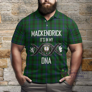 MacKendrick (McKendrick) Tartan Polo Shirt with Family Crest DNA In Me Style Kid - Tartan Vibes Clothing