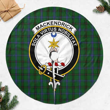 MacKendrick (McKendrick) Tartan Christmas Tree Skirt with Family Crest 47*47 inch - Tartan Vibes Clothing