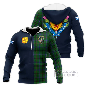 MacKendrick (McKendrick) Tartan Knitted Hoodie Alba with Scottish Lion Royal Arm Half Style Unisex Knitted Pullover Hoodie - Tartan Vibes Clothing