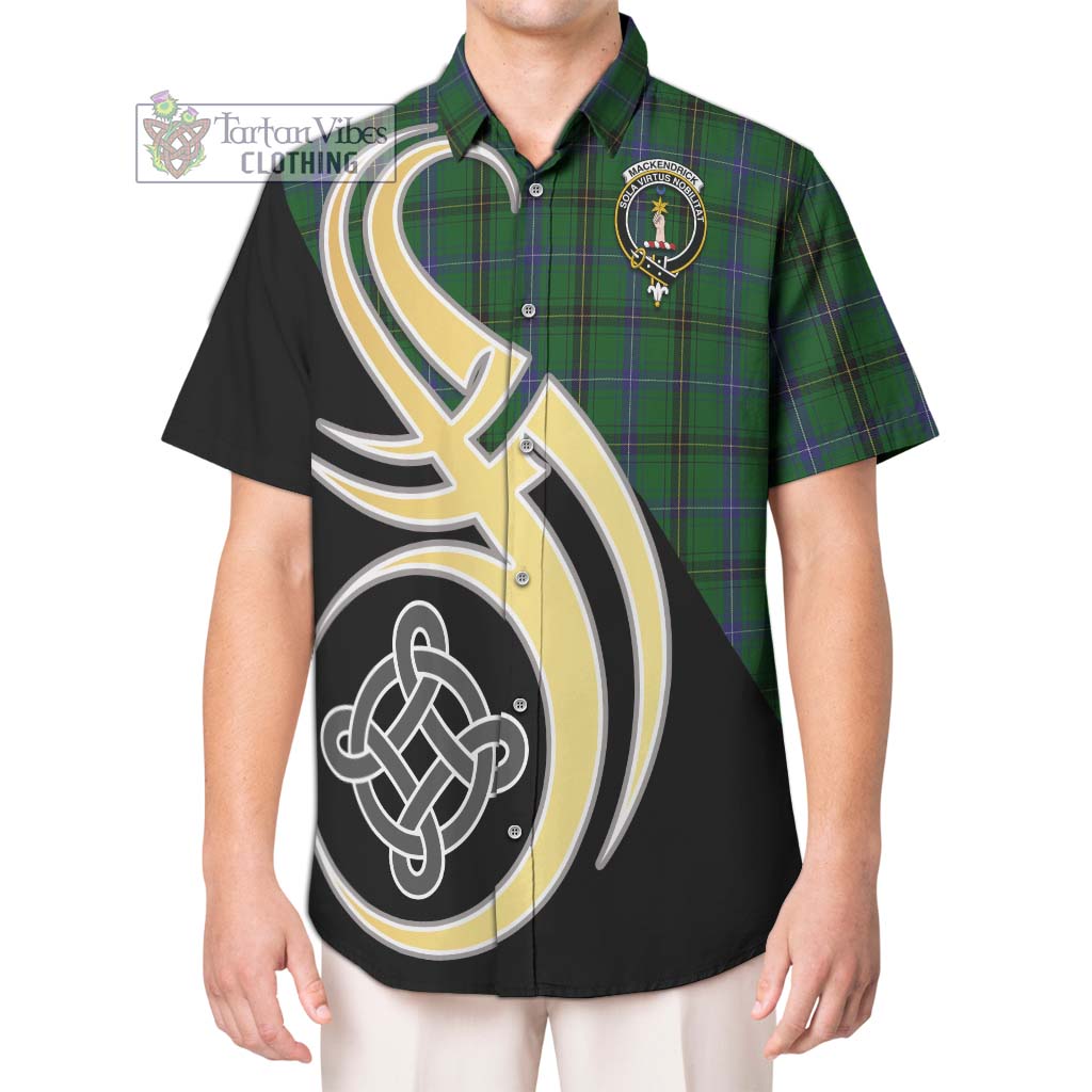 MacKendrick (McKendrick) Tartan Hawaiian Shirt with Family Crest and Celtic Symbol Style Kid - Tartan Vibes Clothing