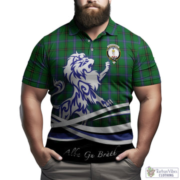 MacKendrick (McKendrick) Tartan Polo Shirt with Alba Gu Brath Regal Lion Emblem Kid - Tartan Vibes Clothing
