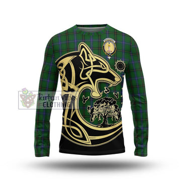 MacKendrick (McKendrick) Tartan Long Sleeve T-Shirt with Family Crest Celtic Wolf Style Unisex - Tartan Vibes Clothing
