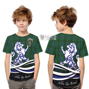 MacKendrick (McKendrick) Tartan Kid T-Shirt with Alba Gu Brath Regal Lion Emblem Youth XL Size14 - Tartan Vibes Clothing