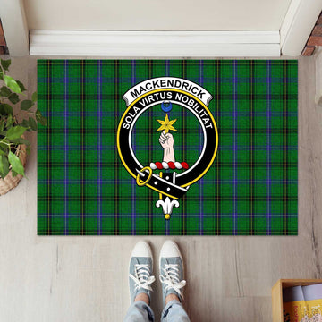 MacKendrick (McKendrick) Tartan Rubber Doormat with Family Crest L 60*90cm - Tartan Vibes Clothing