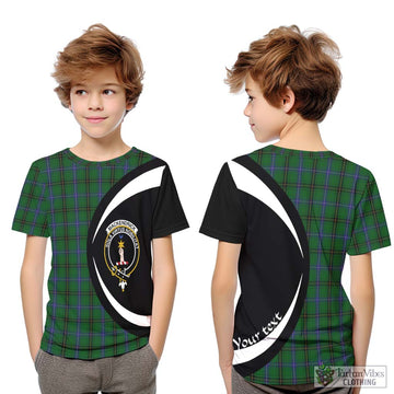 MacKendrick (McKendrick) Tartan Kid T-Shirt with Family Crest Circle Style Youth XL Size14 - Tartan Vibes Clothing