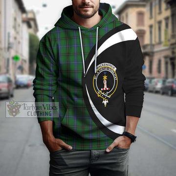 MacKendrick (McKendrick) Tartan Hoodie with Family Crest Circle Style Zip Hoodie - Tartan Vibes Clothing