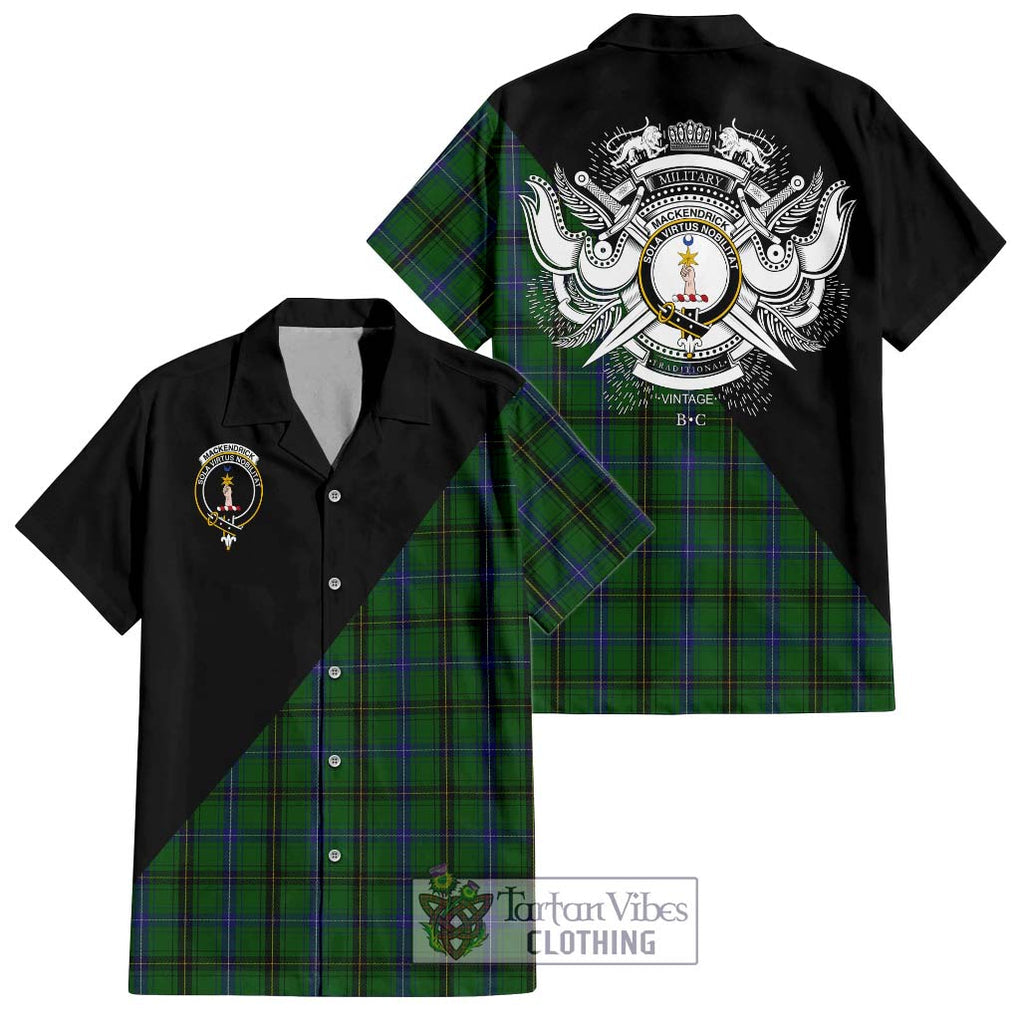 MacKendrick (McKendrick) Tartan Hawaiian Shirt with Family Crest and Military Logo Style Kid - Tartan Vibes Clothing