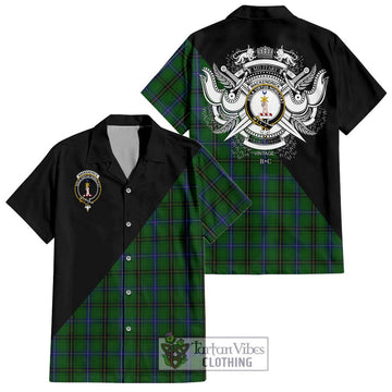 MacKendrick (McKendrick) Tartan Hawaiian Shirt with Family Crest and Military Logo Style Kid - Tartan Vibes Clothing