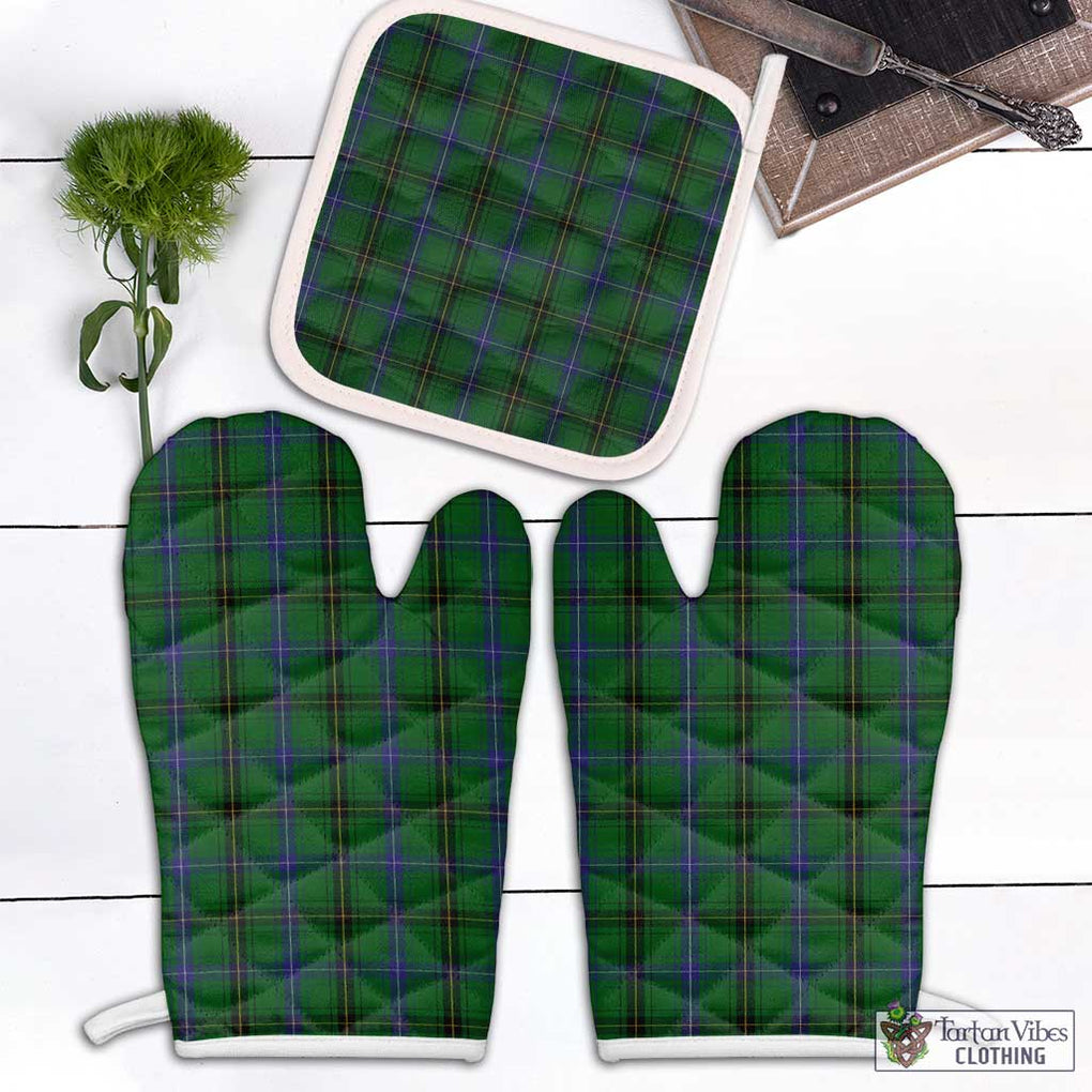 MacKendrick (McKendrick) Tartan Combo Oven Mitt & Pot-Holder Combo 2 Oven Mitt & 1 Pot-Holder Black - Tartan Vibes Clothing