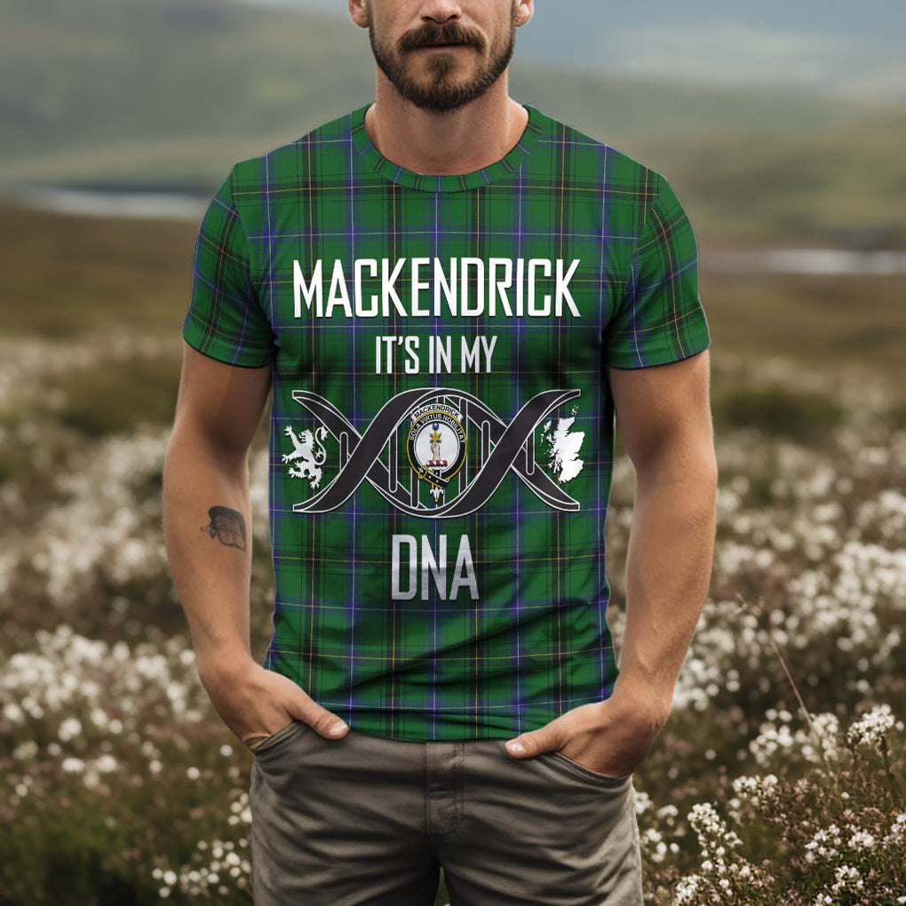 MacKendrick (McKendrick) Tartan T-Shirt with Family Crest DNA In Me Style Kid's Shirt - Tartan Vibes Clothing