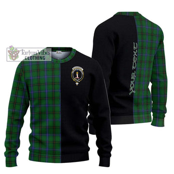 MacKendrick (McKendrick) Tartan Ugly Sweater with Family Crest and Half Of Me Style Unisex - Tartan Vibes Clothing