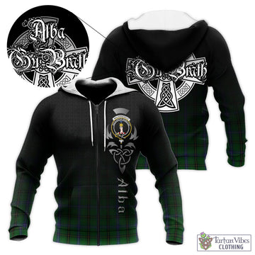 MacKendrick (McKendrick) Tartan Knitted Hoodie Featuring Alba Gu Brath Family Crest Celtic Inspired Unisex - Tartan Vibes Clothing