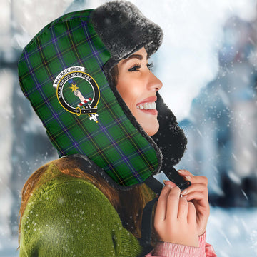 MacKendrick (McKendrick) Tartan Winter Trapper Hat with Family Crest Winter Trapper Hat Universal Fit Circumference 22.8in (58cm) - Tartan Vibes Clothing