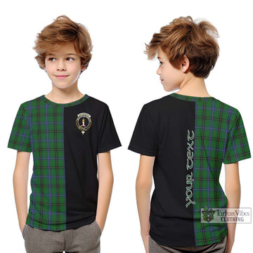 MacKendrick (McKendrick) Tartan Kid T-Shirt with Family Crest and Half Of Me Style Youth XL Size14 - Tartan Vibes Clothing