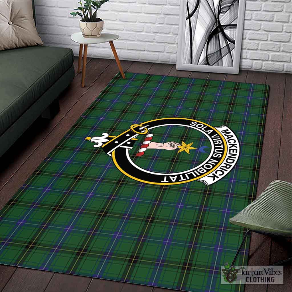 MacKendrick (McKendrick) Tartan Area Rug with Family Crest L 59*86 inch (150x220 cm) - Tartan Vibes Clothing