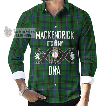 MacKendrick (McKendrick) Tartan Long Sleeve Button Shirt with Family Crest DNA In Me Style Men's Shirt S - Tartanvibesclothing Shop